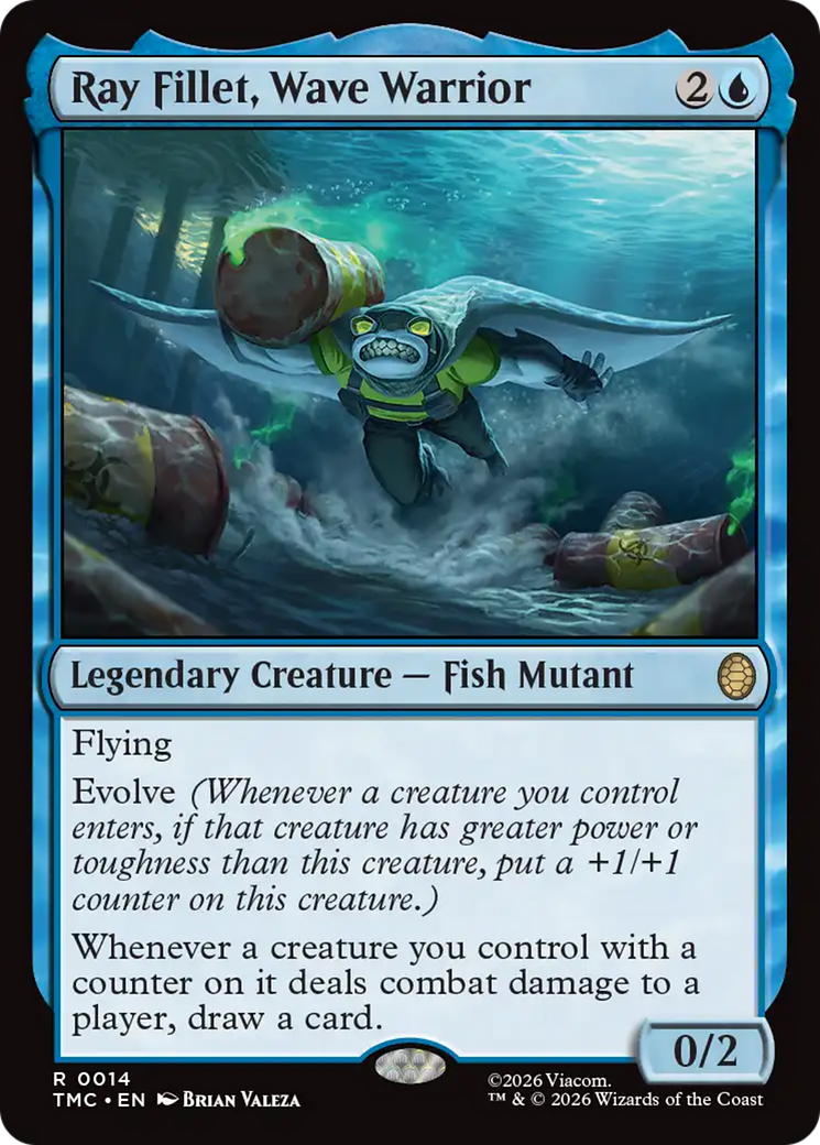 Ray Fillet, Wave Warrior [Teenage Mutant Ninja Turtles Commander] | Cards and Coasters CA