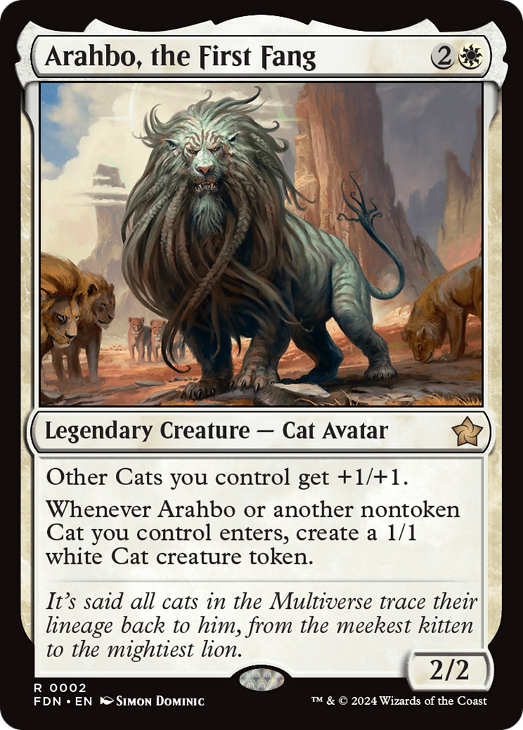 Arahbo, the First Fang [Foundations] | Cards and Coasters CA