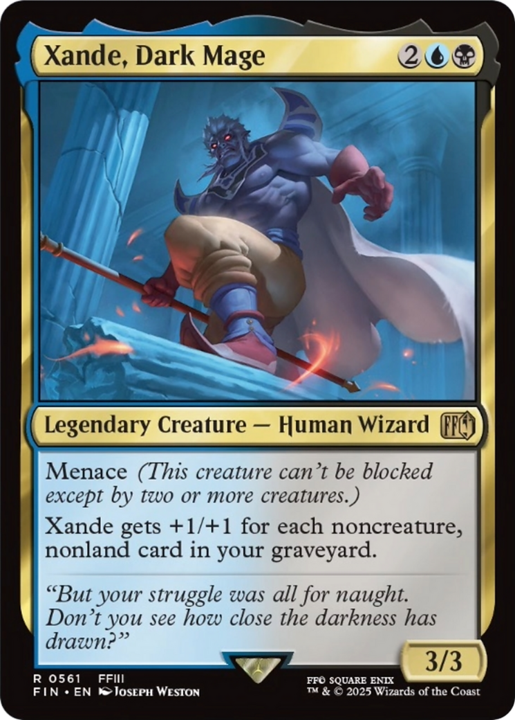 Xande, Dark Mage [FINAL FANTASY] | Cards and Coasters CA