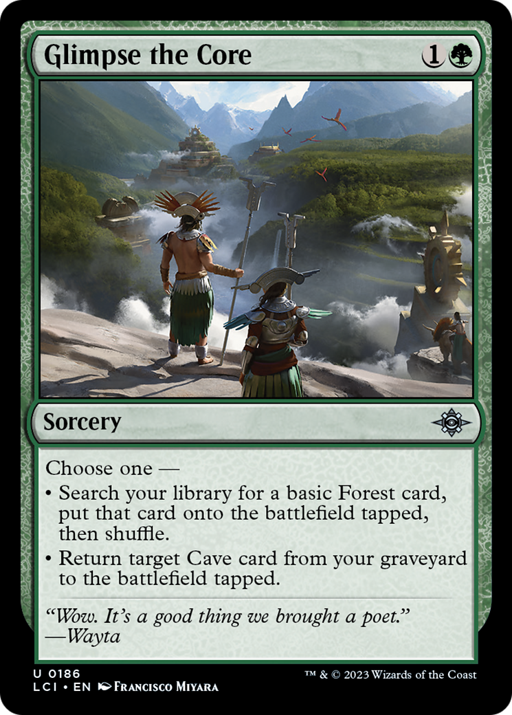 Glimpse the Core [The Lost Caverns of Ixalan] | Cards and Coasters CA