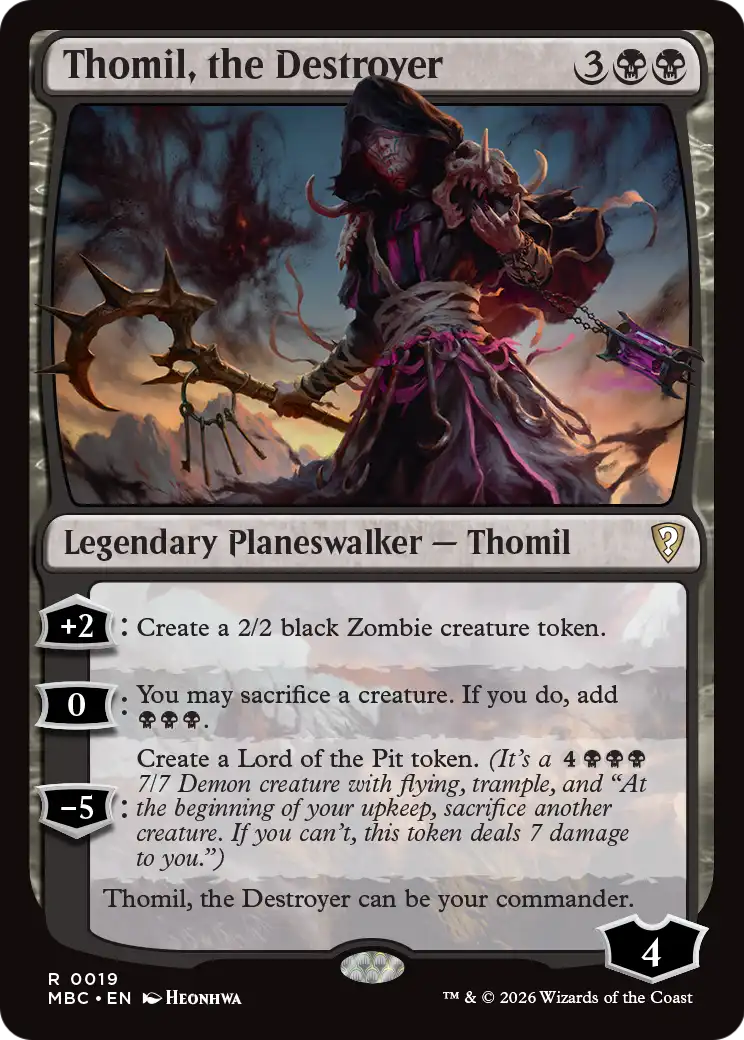 Thomil, the Destroyer [Mystery Booster: Commander Edition] | Cards and Coasters CA