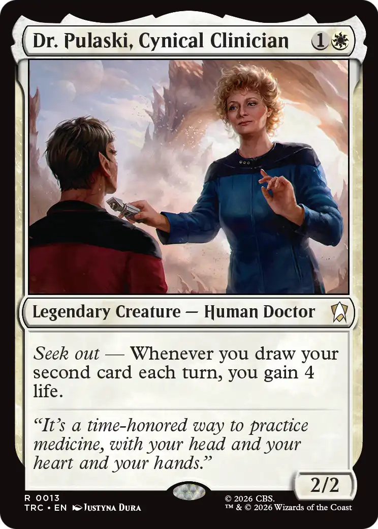 Dr. Pulaski, Cynical Clinician [Star Trek Commander] | Cards and Coasters CA