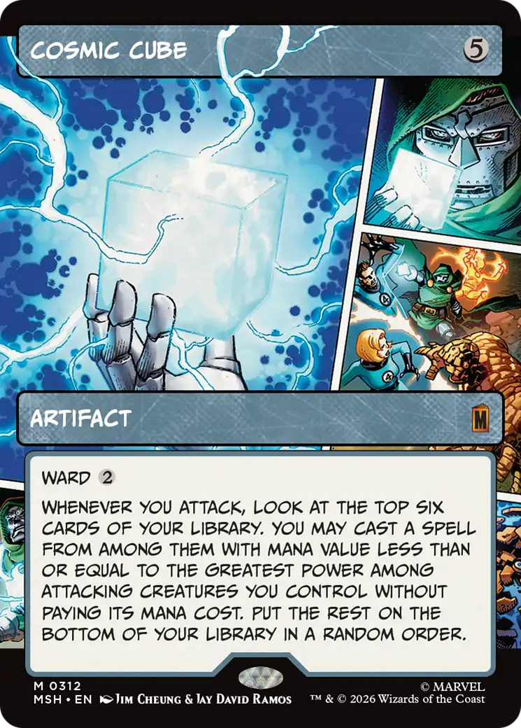 Cosmic Cube (Borderless) (0312) [Marvel Super Heroes] | Cards and Coasters CA