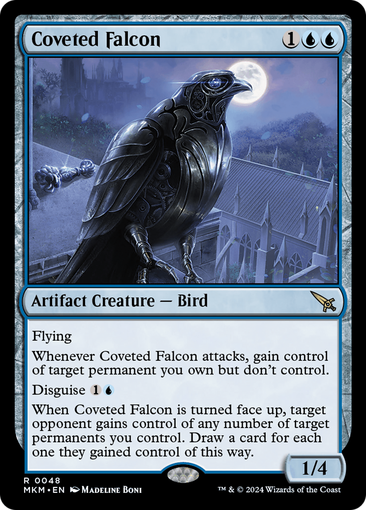 Coveted Falcon [Murders at Karlov Manor] | Cards and Coasters CA