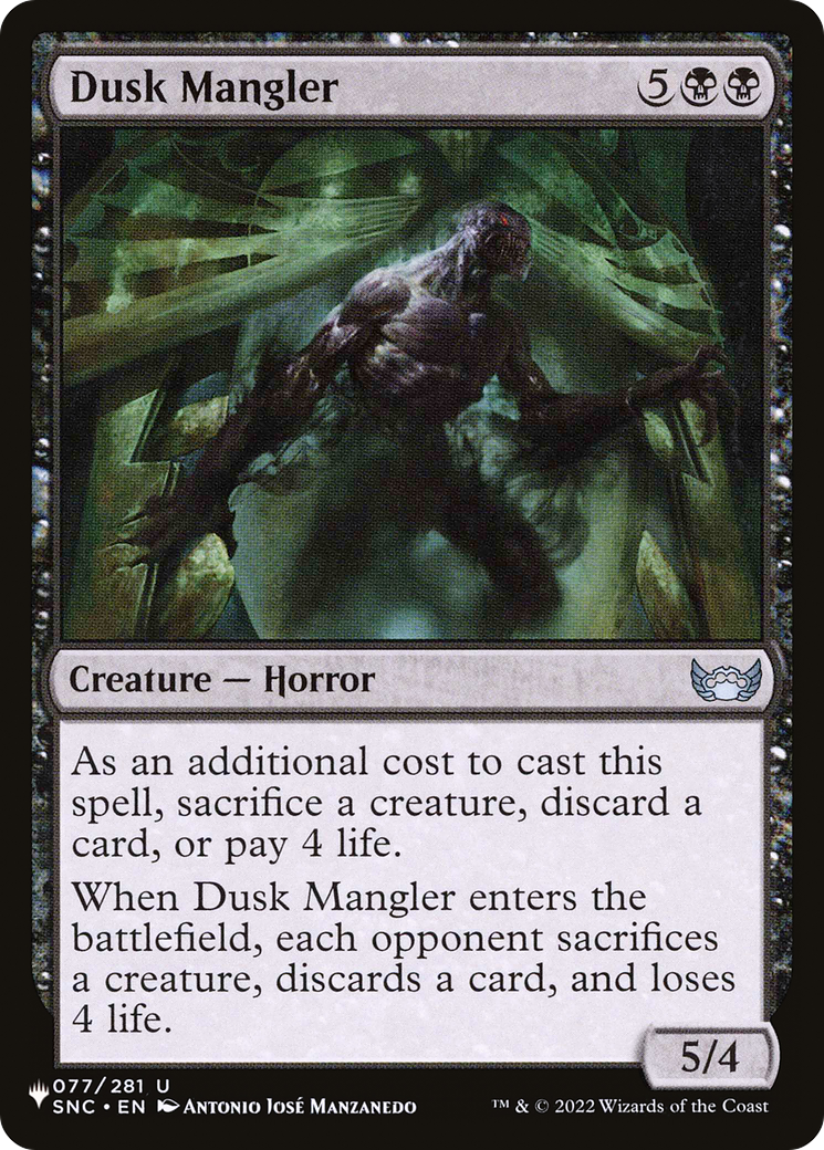 Dusk Mangler [The List Reprints] | Cards and Coasters CA