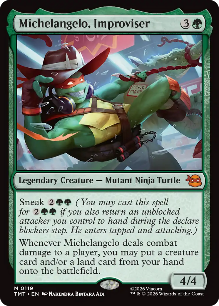 Michelangelo, Improviser [Teenage Mutant Ninja Turtles] | Cards and Coasters CA