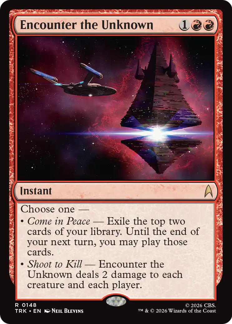 Encounter the Unknown [Star Trek] | Cards and Coasters CA