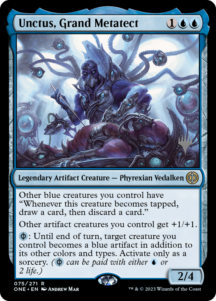 Unctus, Grand Metatect (Promo Pack) [Phyrexia: All Will Be One Promos] | Cards and Coasters CA