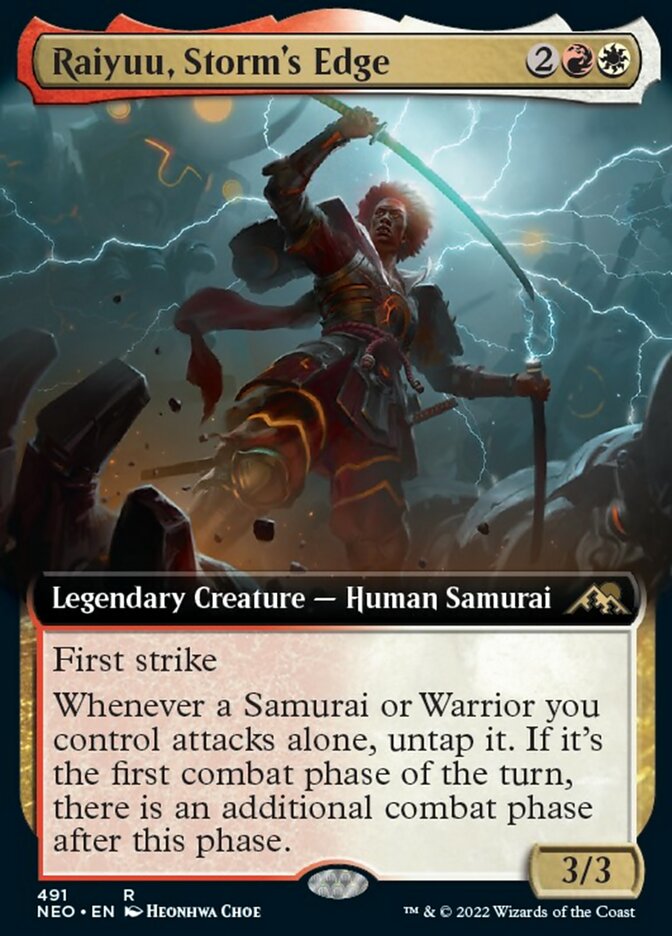 Raiyuu, Storm's Edge (Extended Art) [Kamigawa: Neon Dynasty] | Cards and Coasters CA
