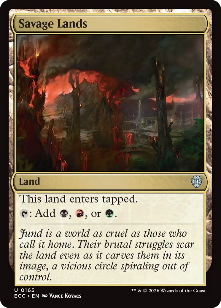 Savage Lands [Lorwyn Eclipsed Commander] | Cards and Coasters CA