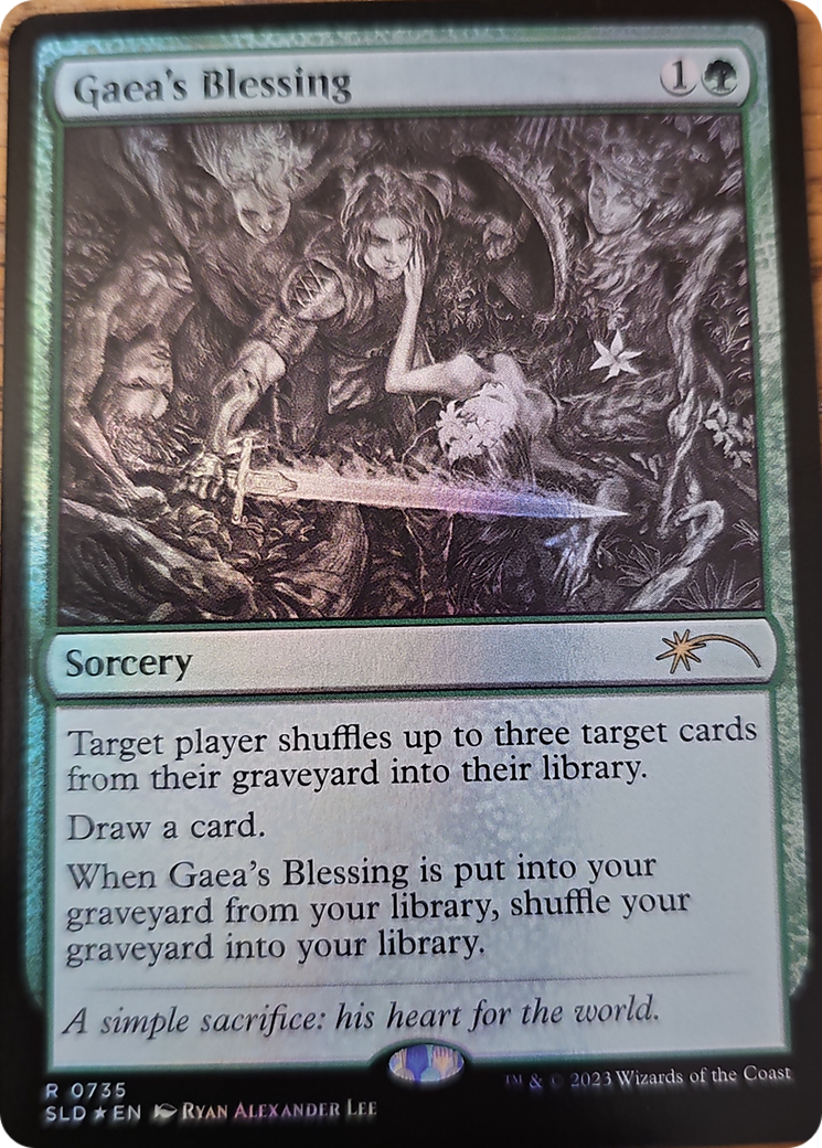 Gaea's Blessing (Sketch Showcase) [Secret Lair Drop Series] | Cards and Coasters CA