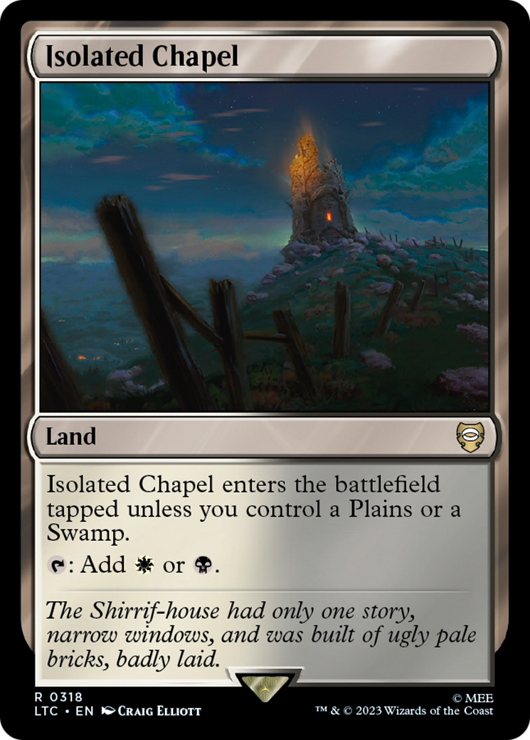 Isolated Chapel [The Lord of the Rings: Tales of Middle-Earth Commander] | Cards and Coasters CA