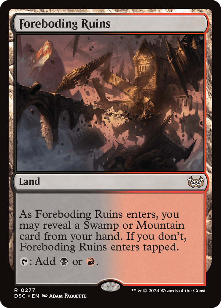 Foreboding Ruins [Duskmourn: House of Horror Commander] | Cards and Coasters CA