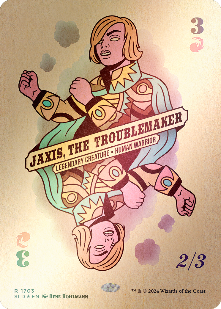 Jaxis, the Troublemaker (Rainbow Foil) [Secret Lair Drop Series] | Cards and Coasters CA