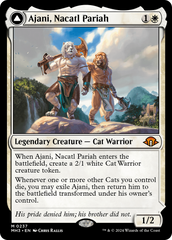 Ajani, Nacatl Pariah // Ajani, Nacatl Avenger [Modern Horizons 3] | Cards and Coasters CA