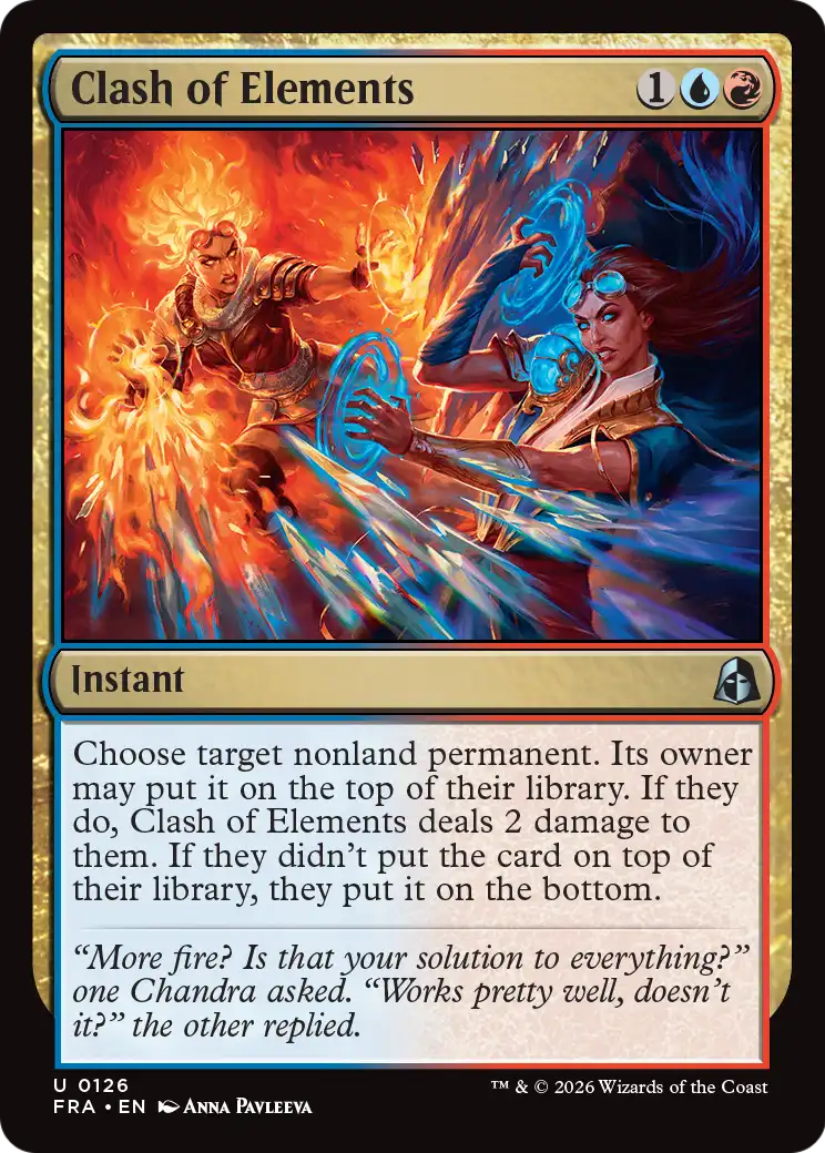 Clash of Elements [Reality Fracture] | Cards and Coasters CA
