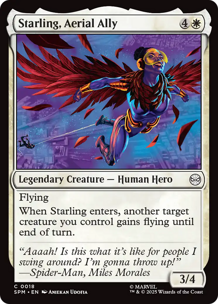 Starling, Aerial Ally [Marvel's Spider-Man] | Cards and Coasters CA