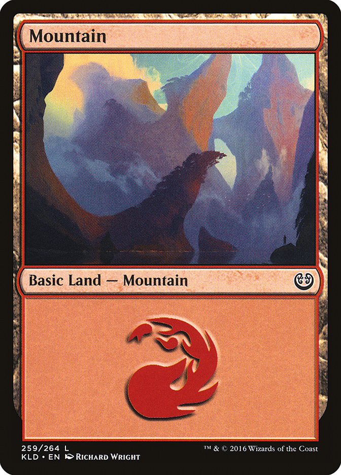 Mountain (259) [Kaladesh] | Cards and Coasters CA