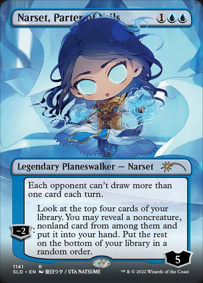 Narset, Parter of Veils (Borderless) [Secret Lair Drop Series] | Cards and Coasters CA