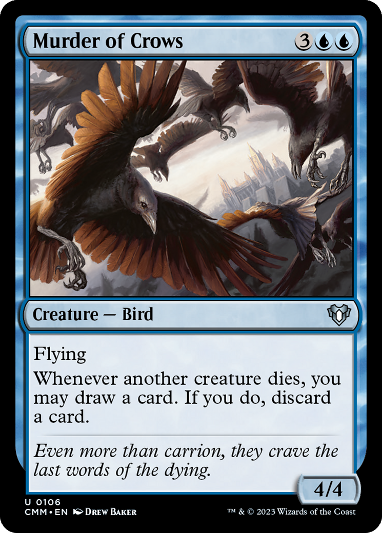 Murder of Crows [Commander Masters] | Cards and Coasters CA