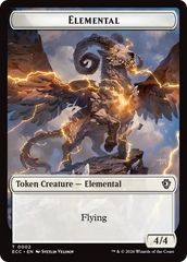 Elemental (0002) // Plant Double-Sided Token [Lorwyn Eclipsed Tokens] | Cards and Coasters CA