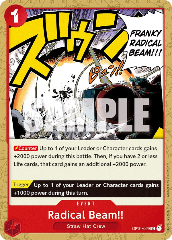 Radical Beam!! [Romance Dawn] | Cards and Coasters CA