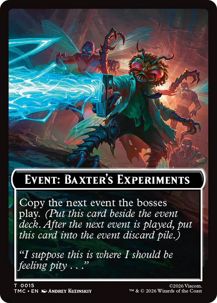 Event: Baxter's Experiments [Teenage Mutant Ninja Turtles Commander Tokens] | Cards and Coasters CA