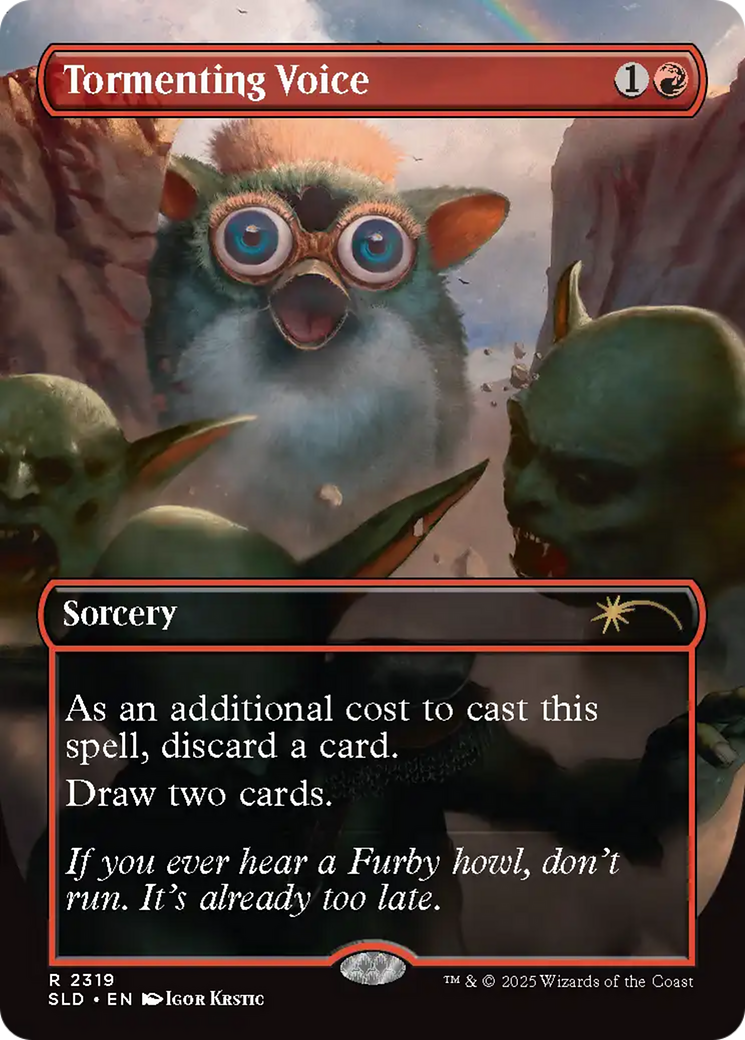 Tormenting Voice (Rainbow Foil) [Secret Lair Drop Series] | Cards and Coasters CA