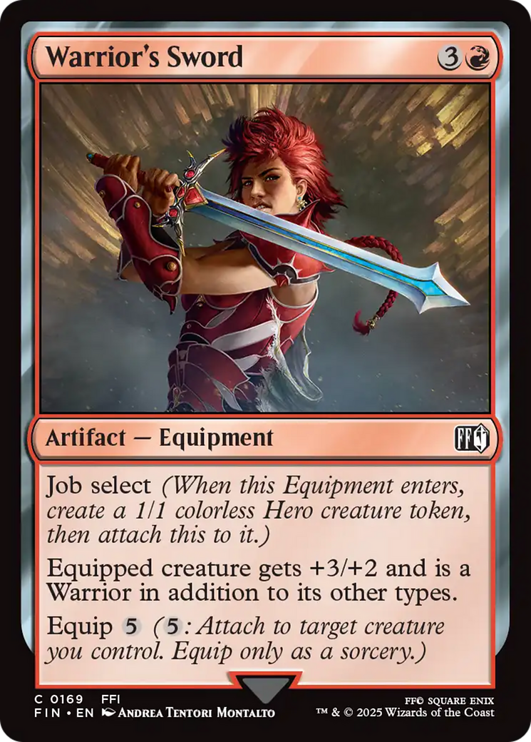 Warrior's Sword [FINAL FANTASY] | Cards and Coasters CA