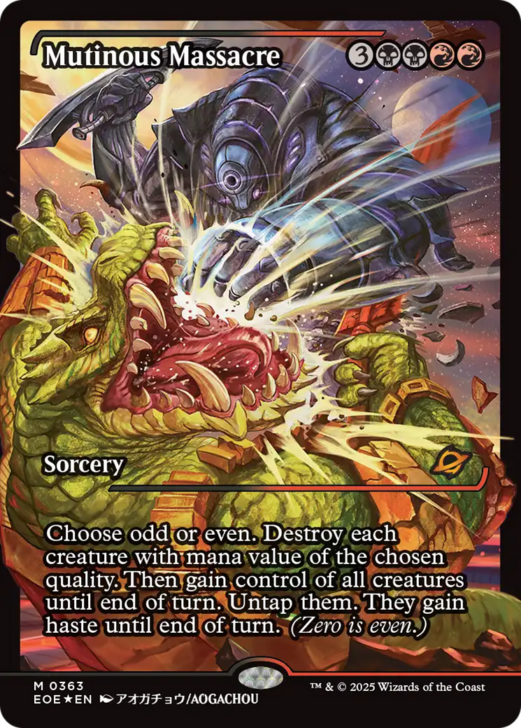 Mutinous Massacre (Showcase) [Edge of Eternities] | Cards and Coasters CA