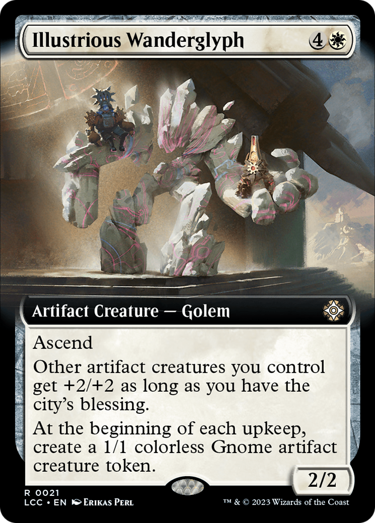 Illustrious Wanderglyph (Extended Art) [The Lost Caverns of Ixalan Commander] | Cards and Coasters CA