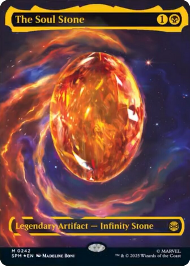 The Soul Stone (Cosmic Foil) [Marvel's Spider-Man] | Cards and Coasters CA