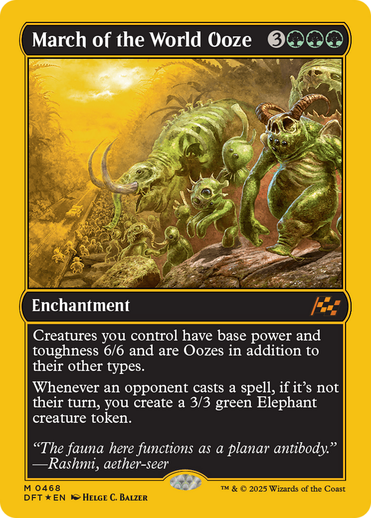 March of the World Ooze (First-Place Foil) [Aetherdrift] | Cards and Coasters CA