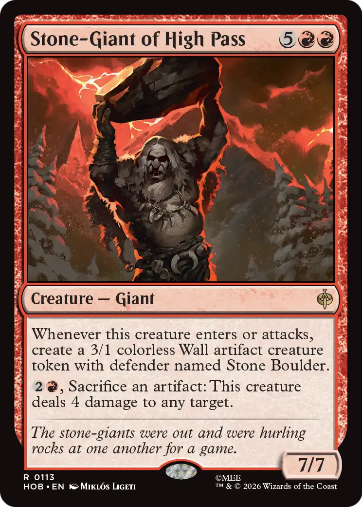 Stone-Giant of High Pass [The Hobbit] | Cards and Coasters CA
