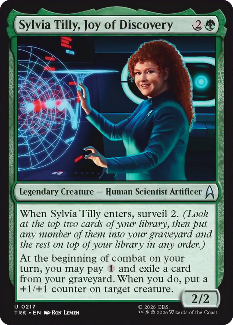 Sylvia Tilly, Joy of Discovery [Star Trek] | Cards and Coasters CA