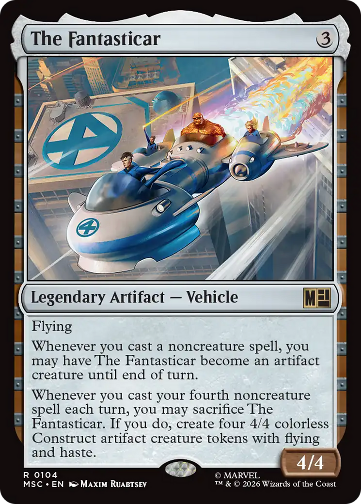 The Fantasticar (Surge Foil) [Marvel Super Heroes Commander] | Cards and Coasters CA