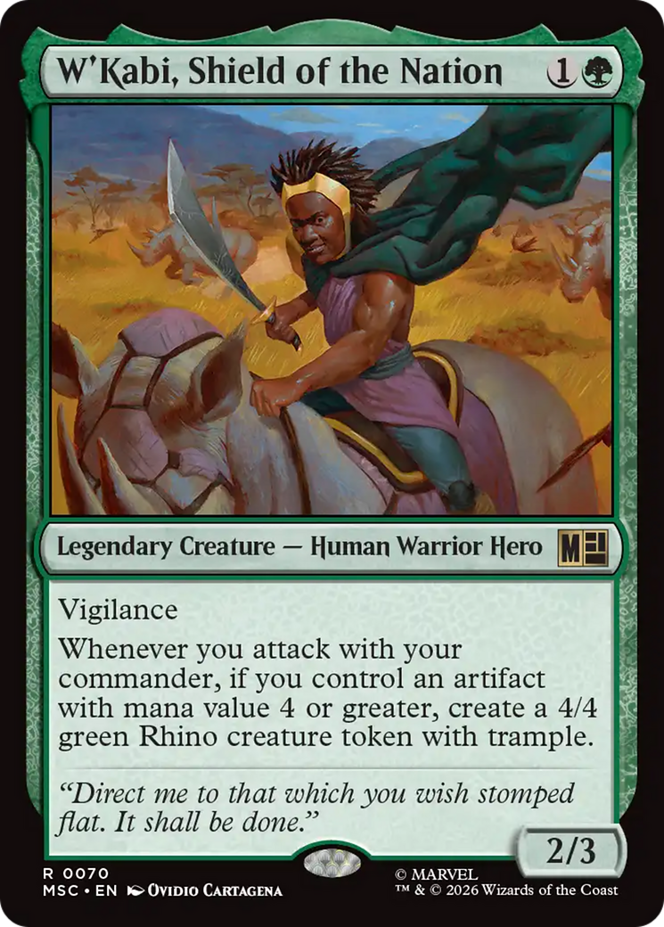 W'Kabi, Shield of the Nation (Surge Foil) [Marvel Super Heroes Commander] | Cards and Coasters CA