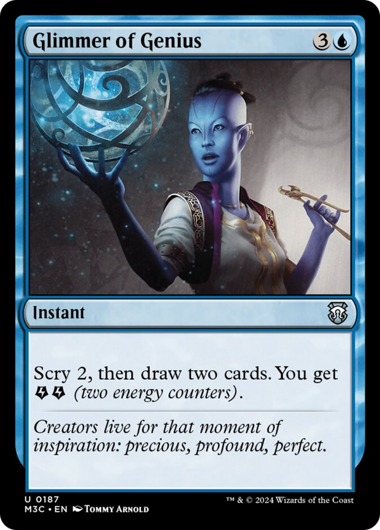 Glimmer of Genius (Ripple Foil) [Modern Horizons 3 Commander] | Cards and Coasters CA