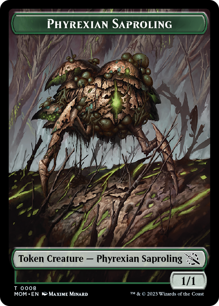 Phyrexian Saproling Token [March of the Machine Tokens] | Cards and Coasters CA