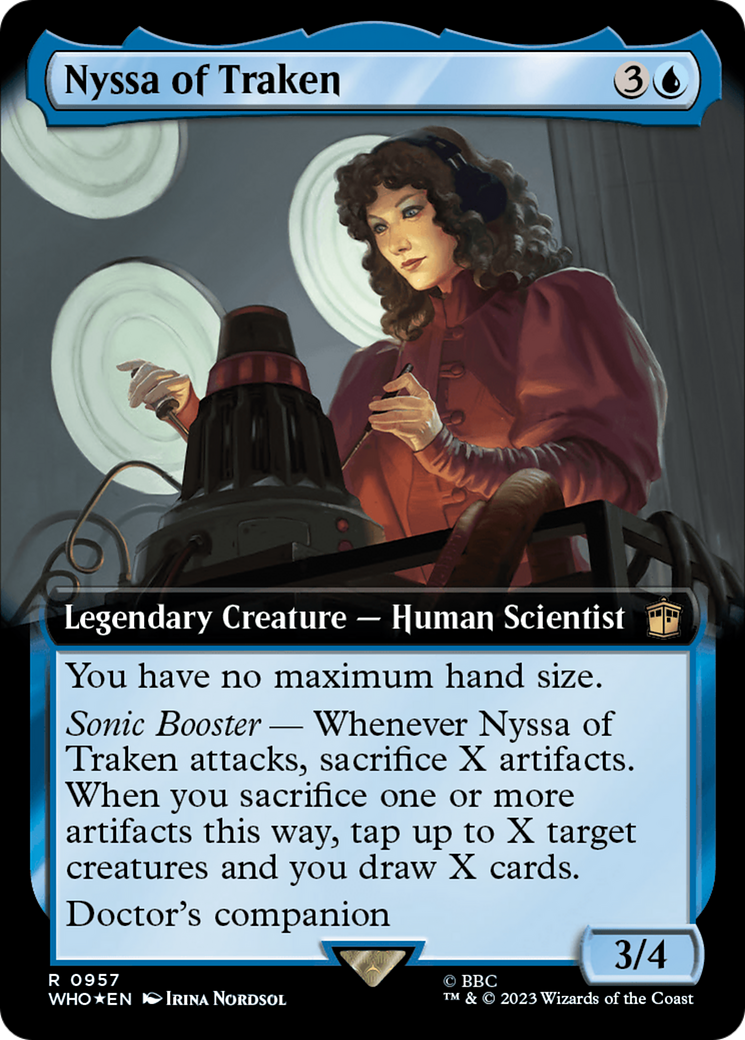 Nyssa of Traken (Extended Art) (Surge Foil) [Doctor Who] | Cards and Coasters CA