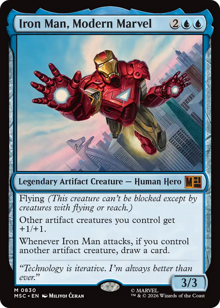 Iron Man, Modern Marvel [Marvel Super Heroes Commander] | Cards and Coasters CA