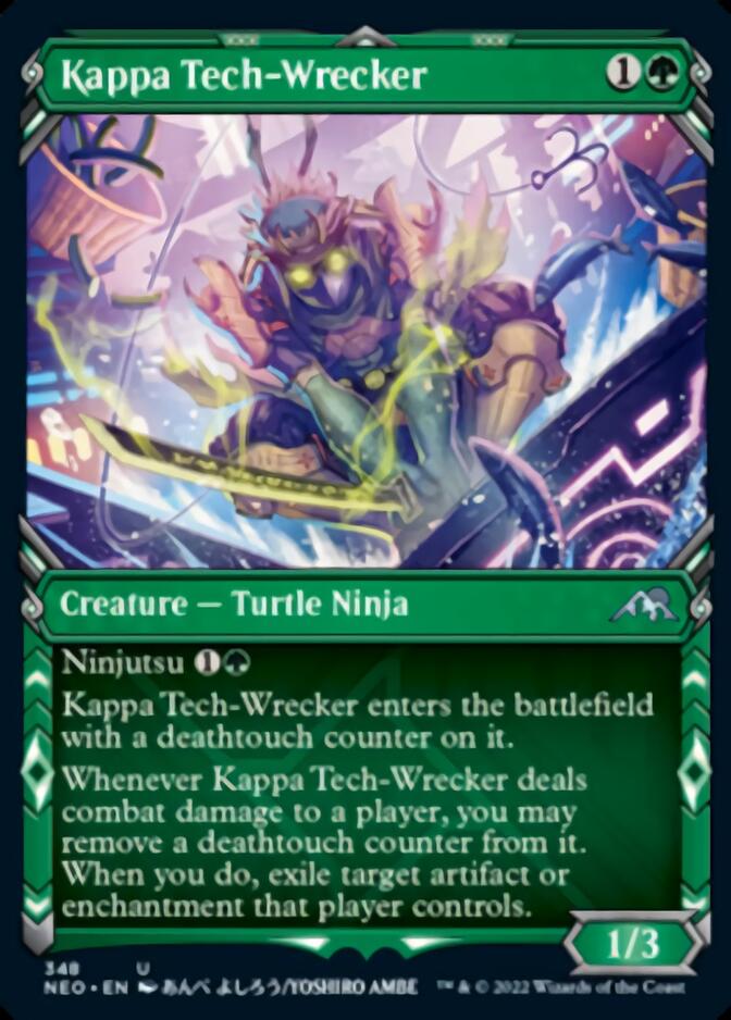 Kappa Tech-Wrecker (Showcase Ninja) [Kamigawa: Neon Dynasty] | Cards and Coasters CA