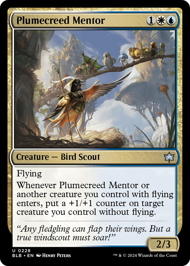 Plumecreed Mentor [Bloomburrow] | Cards and Coasters CA