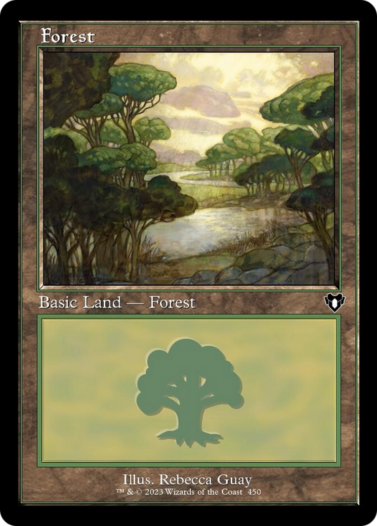 Forest (450) (Retro) [Commander Masters] | Cards and Coasters CA