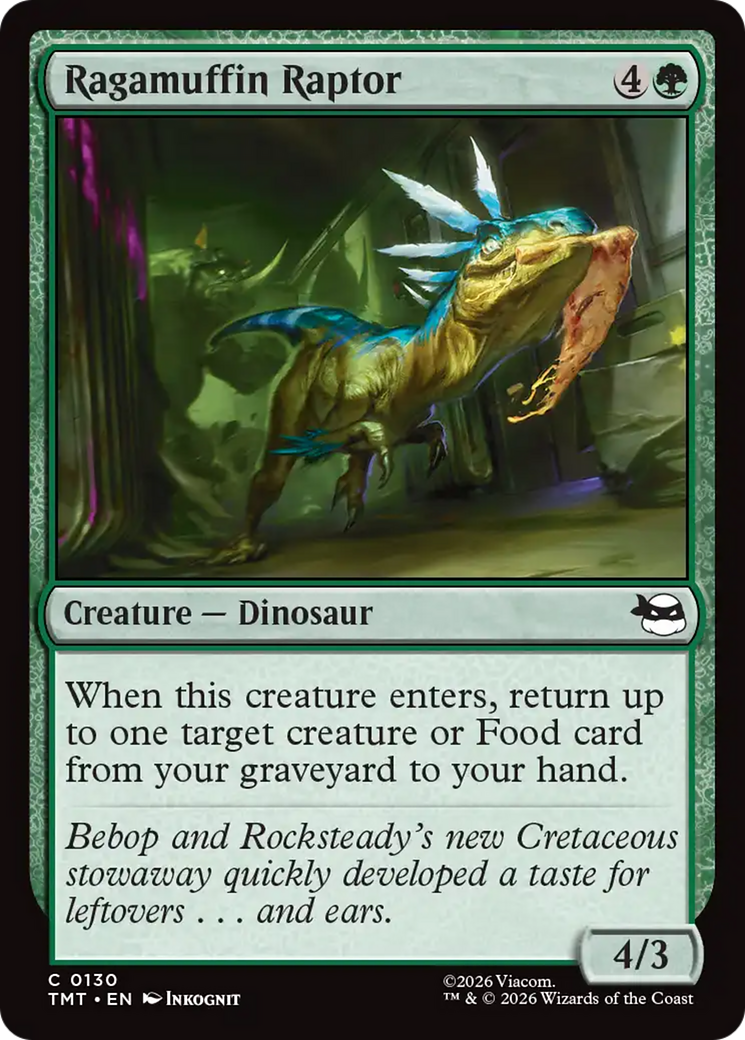 Ragamuffin Raptor [Teenage Mutant Ninja Turtles] | Cards and Coasters CA