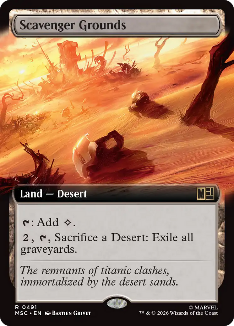 Scavenger Grounds (Extended Art) [Marvel Super Heroes Commander] | Cards and Coasters CA