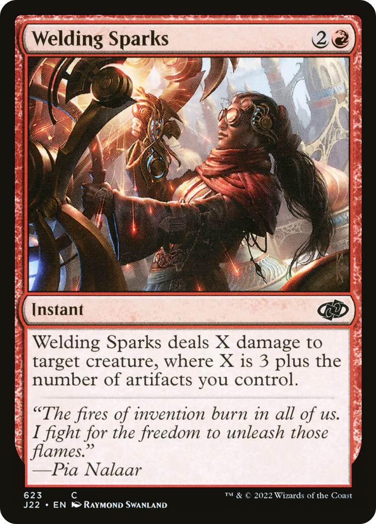 Welding Sparks [Jumpstart 2022] | Cards and Coasters CA