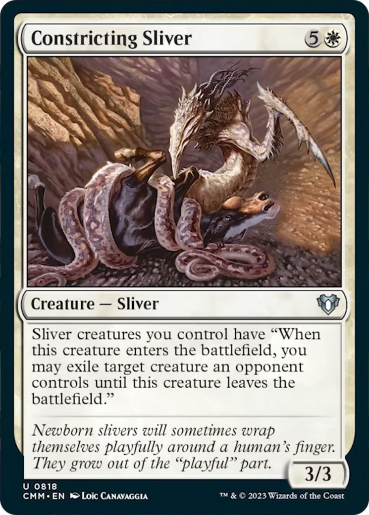 Constricting Sliver [Commander Masters] | Cards and Coasters CA