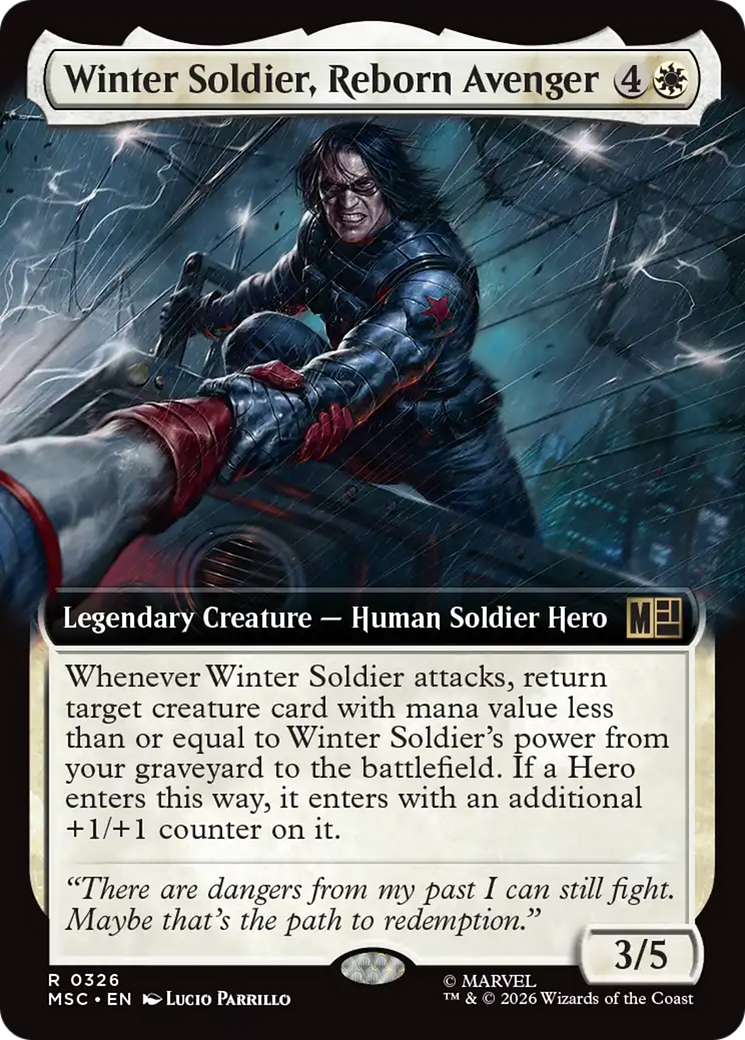 Winter Soldier, Reborn Avenger (Extended Art) [Marvel Super Heroes Commander] | Cards and Coasters CA
