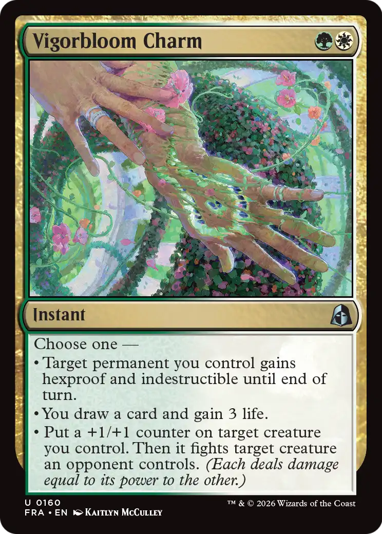 Vigorbloom Charm [Reality Fracture] | Cards and Coasters CA